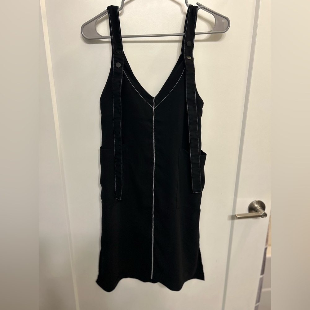 Gloria Black Strappy Mini Dress